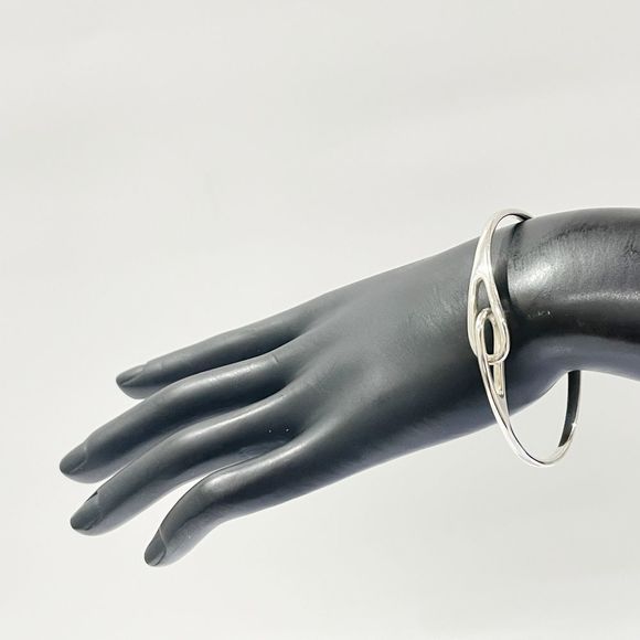 Tiffany Double Loop Bangle Silver - Picture 10 of 10